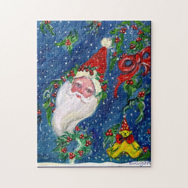 CHRISTMAS NIGHT / SANTA CLAUS JIGSAW PUZZLE (Vertical)