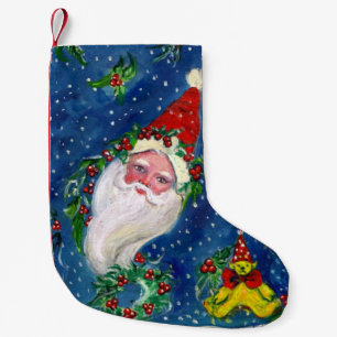 CHRISTMAS NIGHT /SANTA CLAUS SMALL CHRISTMAS STOCKING