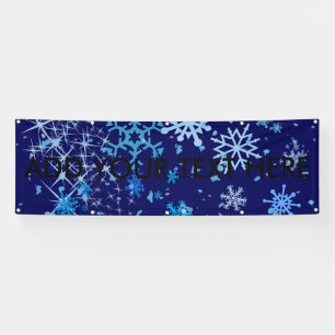 Christmas Night Snowfall Banner