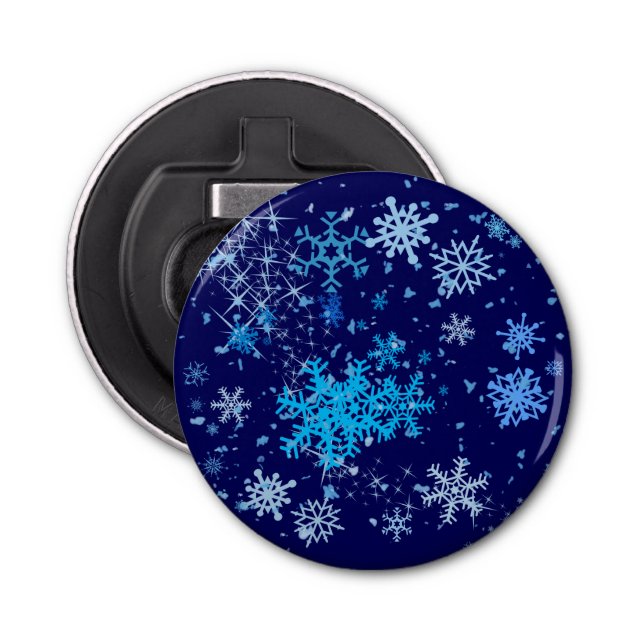 Christmas Night Snowfall Bottle Opener (Front)