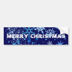Christmas Night Snowfall Bumper Sticker