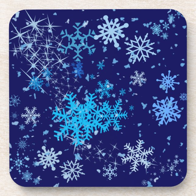Christmas Night Snowfall Coaster (Front)