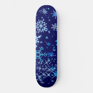 Christmas Night Snowfall Skateboard