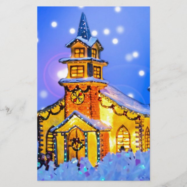 Christmas Night Stationery (Front)