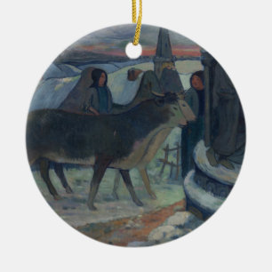 Christmas Night (The Blessing of the Oxen) Ceramic Tree Decoration