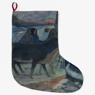 Christmas Night (The Blessing of the Oxen) Large Christmas Stocking