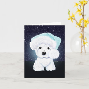 Christmas Night Westie Card