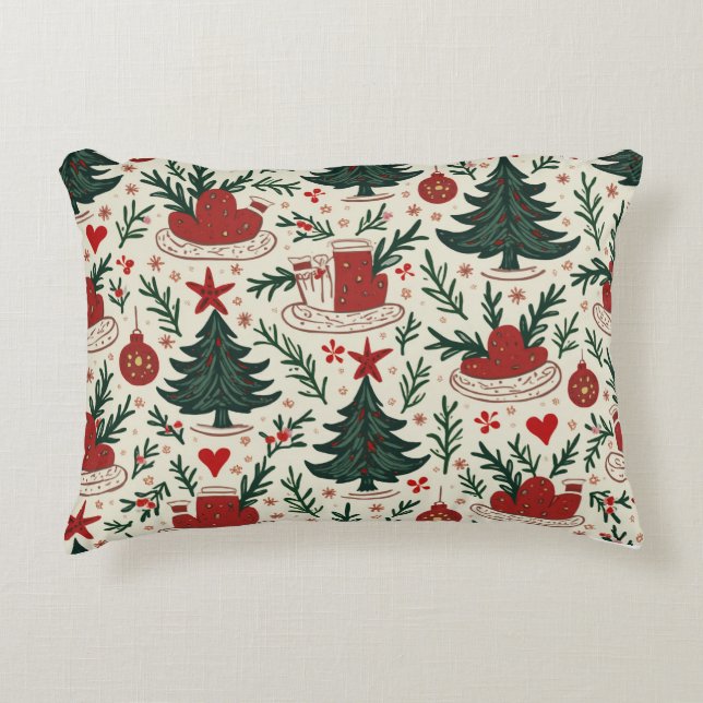 Christmas Night Winter Pillow (Front)