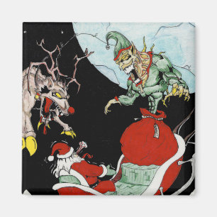 Christmas nightmare 2 Inch Square Magnet