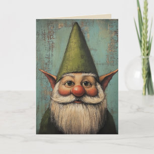 Christmas Nisse - Traditional Nordic Holiday Art Card