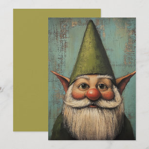 Christmas Nisse - Traditional Nordic Holiday Art Card
