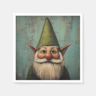 Christmas Nisse - Traditional Nordic Holiday Art Napkin