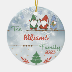 Christmas Nome's  Ceramic Tree Decoration