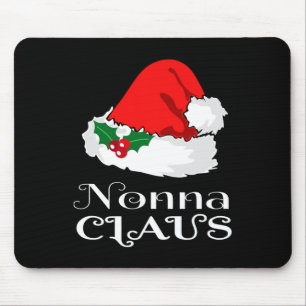 Christmas Nonna Claus Matching Pajama Santa Hat X- Mouse Mat