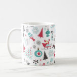 Christmas Nordic Pattern Coffee Mug<br><div class="desc">A gorgeous Scandinavian themed mug for making your Christmas special. This gorgeous Nordic design features all things Xmas including reindeers,  ornaments and snowmen in soft colours.</div>