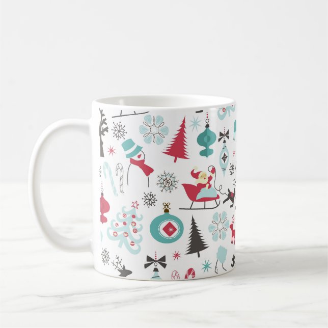 Christmas Nordic Pattern Coffee Mug (Left)