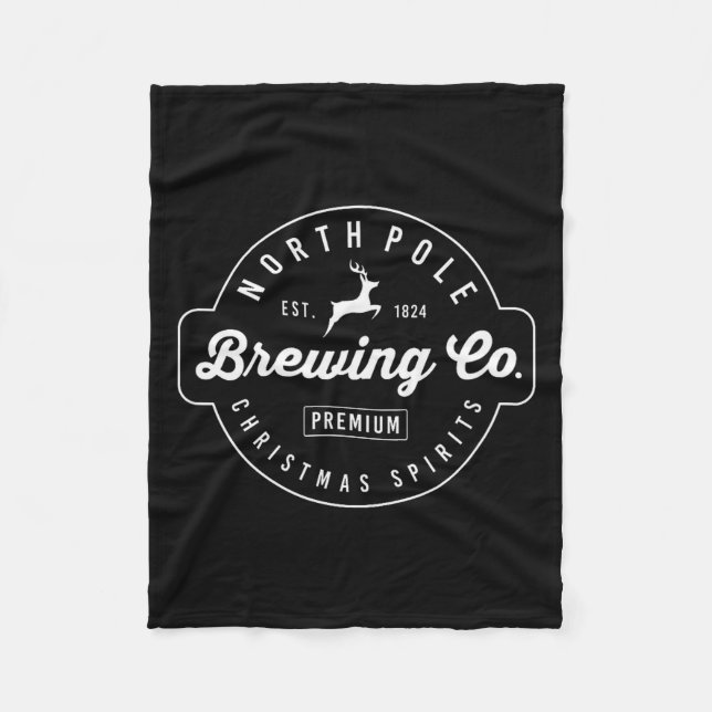 Christmas North Le Brewing Beer Holiday Season  Fleece Blanket (Front)