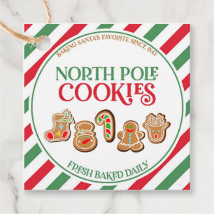 Christmas North Pole Cookies Gift Favour Tags