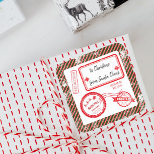 Christmas North Pole Mail Delivery From Santa  Square Sticker