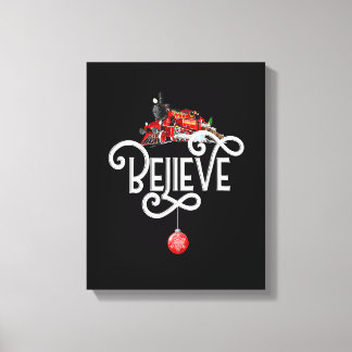 Christmas North Pole Polar Express All Abroad Xmas Canvas Print