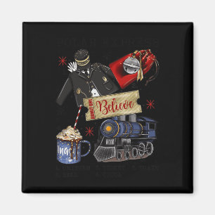 Christmas North Pole Polar Express All Abroad Xmas Magnet