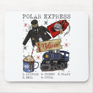 Christmas North Pole Polar Express All Abroad Xmas Mouse Mat