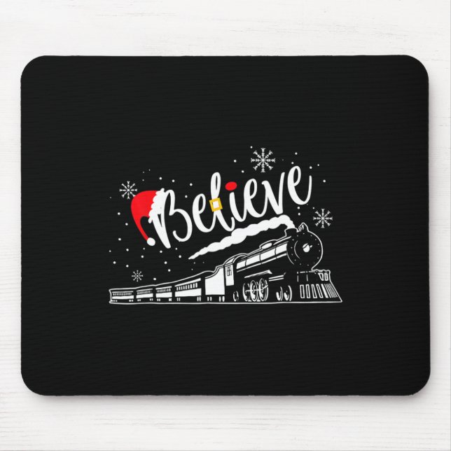 Christmas North Pole Polar Express All Abroad Xmas Mouse Mat (Front)