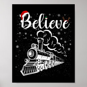 Christmas North Pole Polar Express All Abroad Xmas Poster