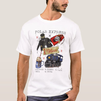 Christmas North Pole Polar Express All Abroad Xmas T-Shirt