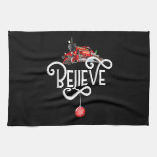 Christmas North Pole Polar Express All Abroad Xmas Tea Towel