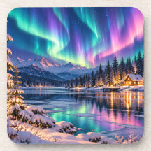 Christmas Northern Lights Winter Wonderland