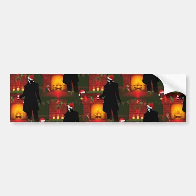 christmas nosferatu bumper sticker (Front)