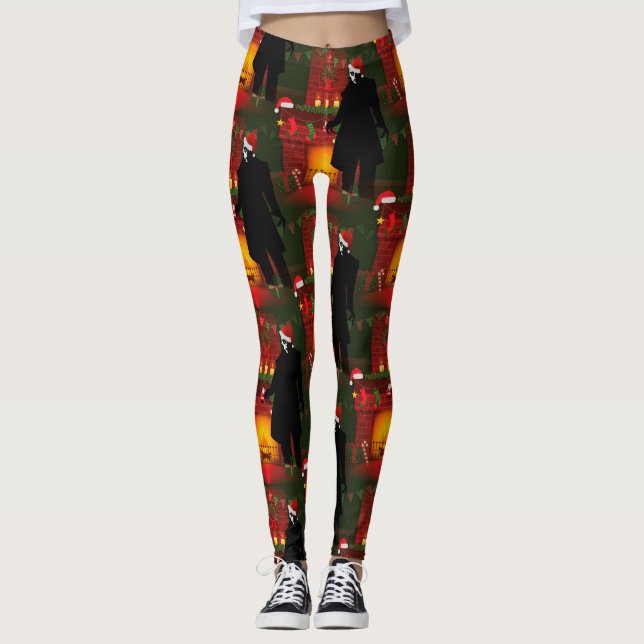 christmas nosferatu xmas leggings (Front)
