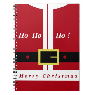 Christmas Notebook Gift Santa Claus Fun