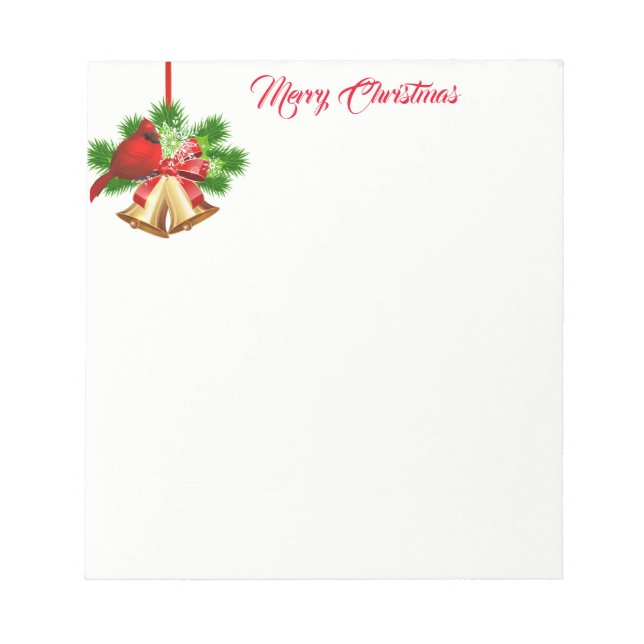 Christmas Notepad-Bells Notepad (Front)