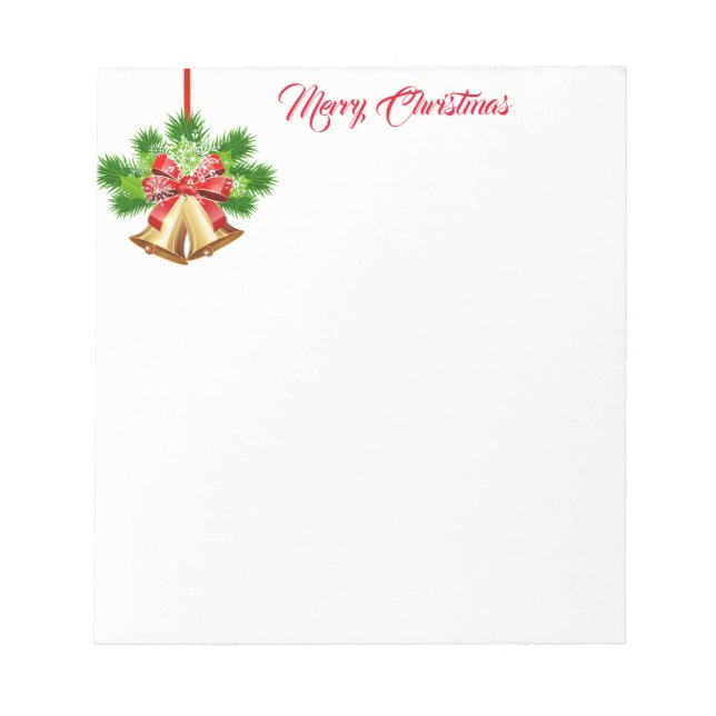 Christmas Notepad-Bells Notepad (Front)