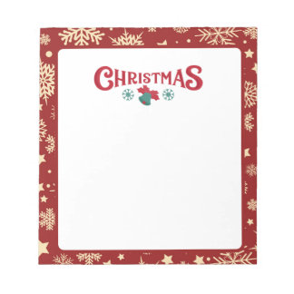 Christmas notepad paper