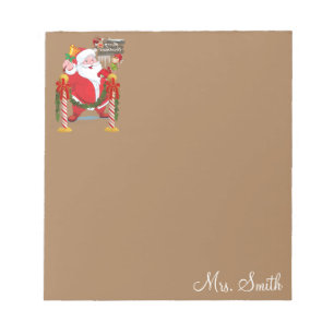 Christmas Notepad Santa