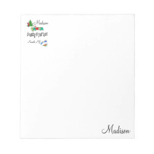 Christmas Notepad Santa is Coming to Town 