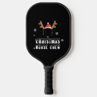 Christmas Nurse Crew Reindeer Xmas CNA Nursing Pickleball Paddle