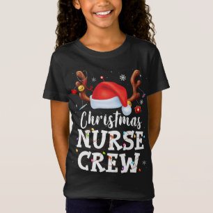 Christmas Nurse Crew Santa Hat Costume Nurse Chris T-Shirt