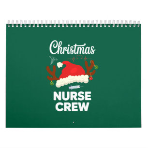 Christmas Nurse Crew Santa Hat Xmas Calendar