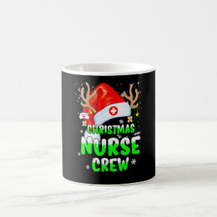 Christmas Nurse Crew Squad Xmas Nursing Pajama Cos Coffee Mug