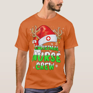Christmas Nurse Crew Squad Xmas Nursing Pajama Cos T-Shirt