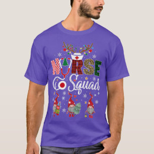 Christmas Nurse Crew Squad Xmas Nursing Pajamas T-Shirt