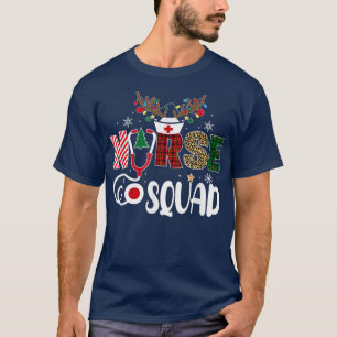 Christmas Nurse Crew Squad Xmas Nursing Pyjamas T- T-Shirt