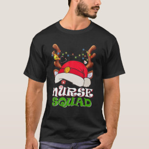 Christmas Nurse Doctor Tech Neonatal Nurse Squad T-Shirt