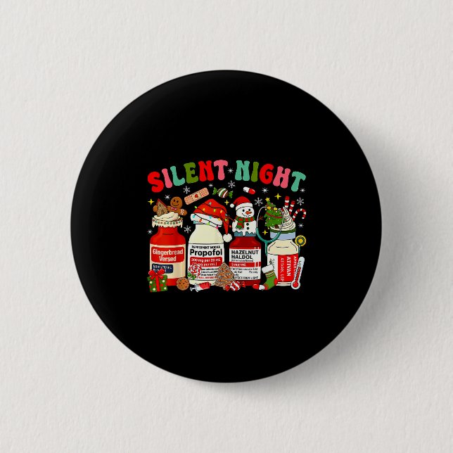 Christmas Nurse Funny Peppermint Mocha Profol Er E 6 Cm Round Badge (Front)