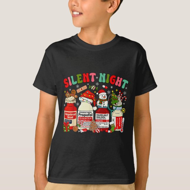 Christmas Nurse Funny Peppermint Mocha Profol Er E T-Shirt (Front)