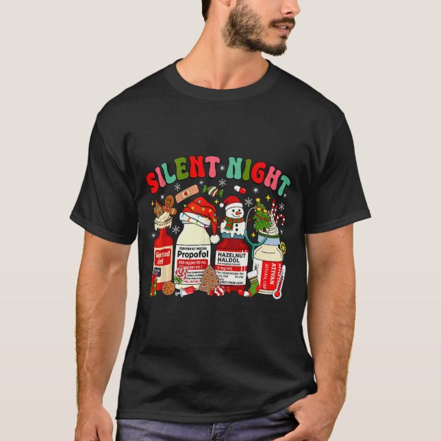 Christmas Nurse Funny Peppermint Mocha Profol Er E T-Shirt (Front)